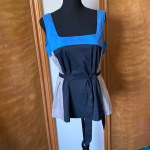 Banana Republic Colorblock Top with Tie Waist